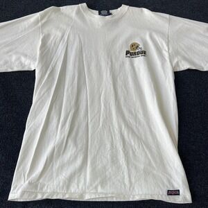 Vintage Purdue Shirt Mens Large 2000 Outback Bowl JanSport Made USA Football 00s